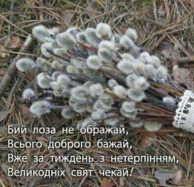 Привітати з Вербною неділею до сліз